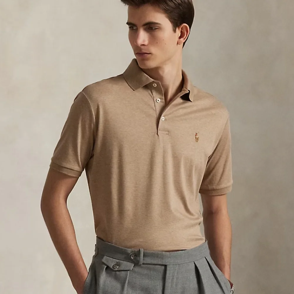 Ralph Lauren Men's Brown Soft Cotton Polo Shirt - All Fits